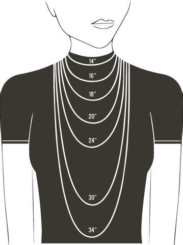 Necklace Size Guide – SilverSpeck