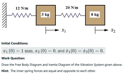 Solved a) Determine the Mode Shape vectors of the Vibration | Chegg.com