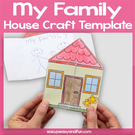 Paper House My Family Craft Template