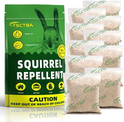 Ksqurelnb Squirrel Repellent Outdoor,Chipmunk Repellent Outdoor,Squirrel Deterrent Outdoor ...