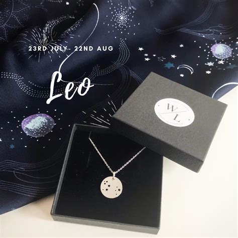 Sterling Silver Leo Constellation Necklace - Wisteria London