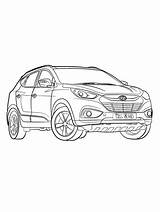 Hyundai coloring Pages Free Printable  sketch template