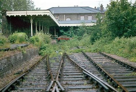 Staines West station in June 1977 now abandoned. | Disused stations ...