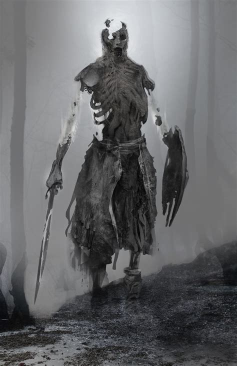 ArtStation - GOW - Draugr Concpets, Dela Longfish | Creature concept art, Dark creatures, Dark ...