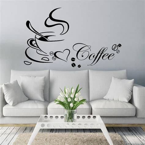 Coffee Cup DIY Removable Vinyl Wall Sticker Art Decal Mural Kitchen ...