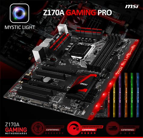 MSI Unveils Z170A Gaming Pro Motherboard - Full RGB LEDs Illuminated PCB With 16.5 Million Colors