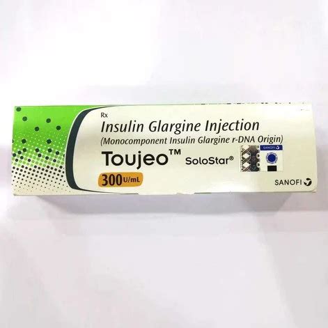 Toujeo SoloStar | 300 IU/ml | Injection | Synovia Pharma PLC. | Indications, Pharmacology ...