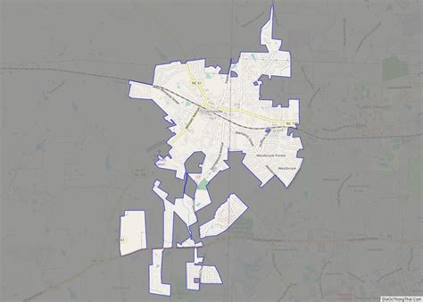 Map of Gibsonville town