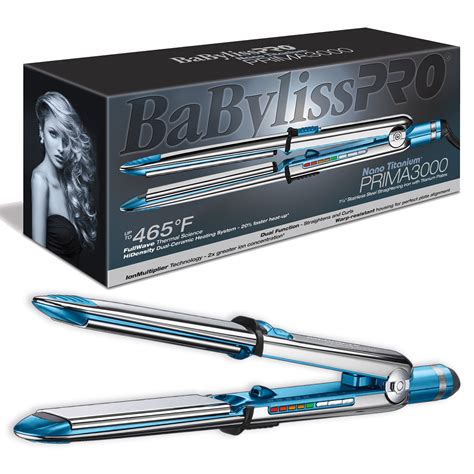 BaBylissPRO - BaByliss PRO Nano Titanium Prima 3000 Ionic Straightener, 1.25" - Walmart.com ...