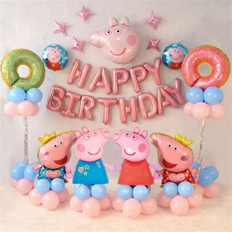 Peppa Pig Theme Birthday Decorations Peppa Pig Birthday Party - Etsy