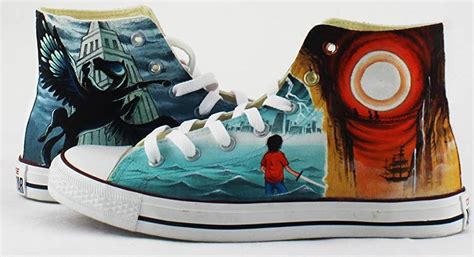 Percy Jackson Shoes Custom Hand Painted Canvas Shoes High Top Sneakers Gifts Men Women Sneakers ...