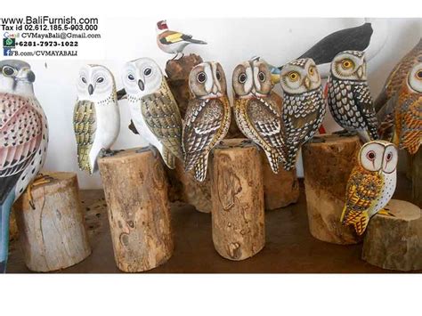 Bird1-1 Carved Wooden Birds