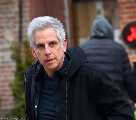 Ben Stiller, 56, shows off natural grey hair in New York after ...