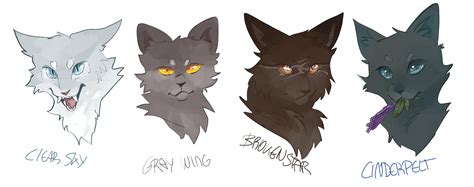 i drew my favorite warrior cats characters. : r/WarriorCats