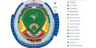 Rogers centre seating map - Rogers seating map (Canada)