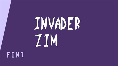 Invader Zim Font Free Download