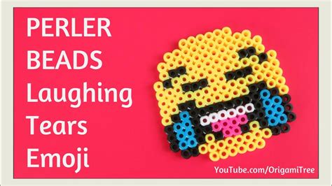 DIY Perler Beads Emoji Tutorial EASY - Laughing Tears - Laughing Until ...