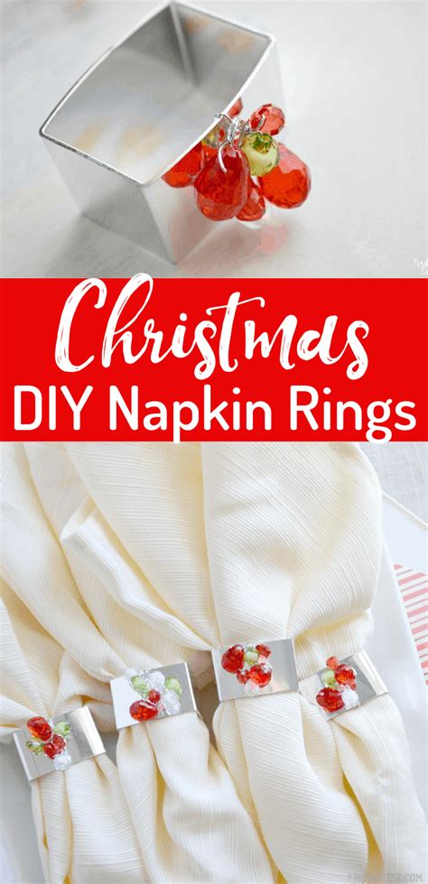 These DIY beaded napkin rings will make your table sparkle this holiday season! All you need is ...