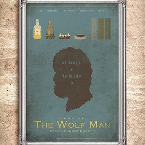 The Wolf Man Universal Monsters Series 24x36 Movie Poster - Etsy