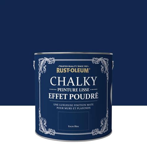 Peinture mur et plafond encre bleue mat RUST-OLEUM Chalky 2.5l | Leroy ...