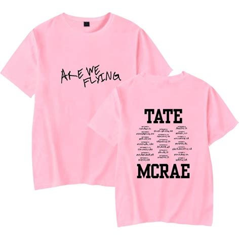 Tate Mcrae 2023 Merch Are We Flying Tour T-shirt Short Sleeve New Logo ...