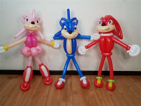 Sonic The Hedgehog Twisted Balloons with Amy Rose and Knuckle | Balloon show, Balloons, Birthday ...