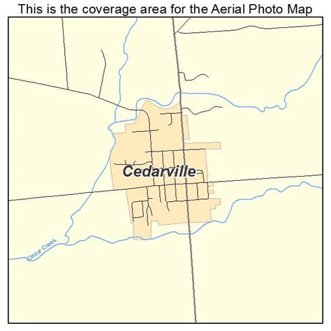 Aerial Photography Map of Cedarville, IL Illinois