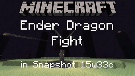 Minecraft 1.9 Ender Dragon fight (15w33c) - YouTube