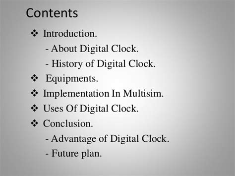 Digital clock