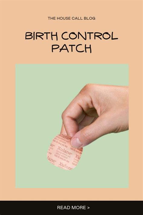 Birth Control Patch | Birth control patch, Birth control, Birth control options