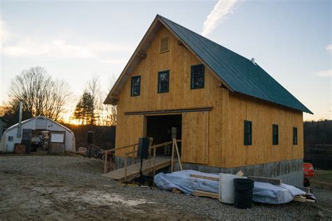 Timber Frame Barn at Dartmouth Organic Farm