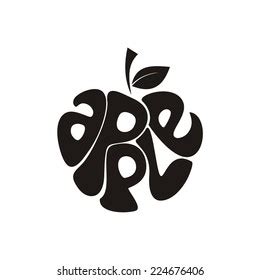 Apple Vector Silhouette Stock Vector (Royalty Free) 224676406 ...