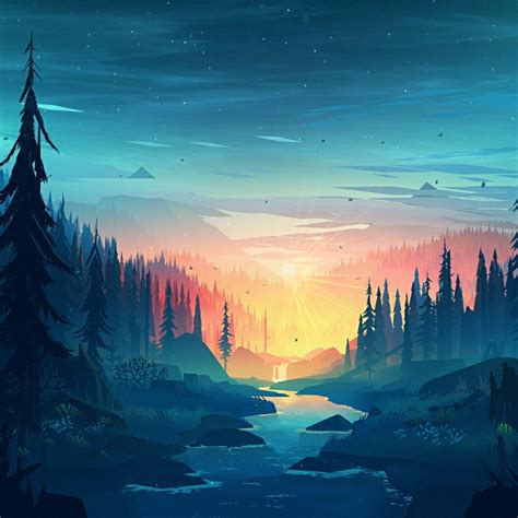 Firewatch forest | Wallpapers HDV