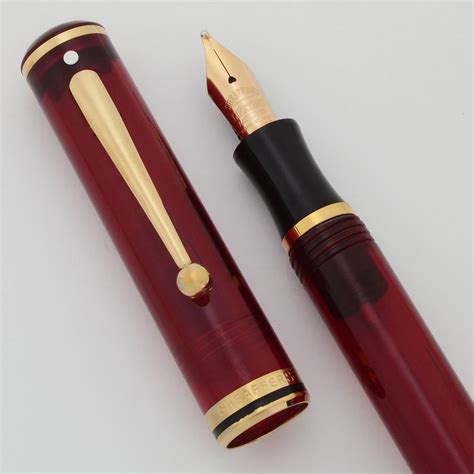 Sheaffer Levenger Connaisseur Fountain Pen (1998) - Transparent Red, C ...