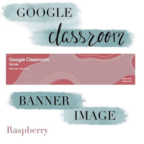 Google Classroom Banner Image // Raspberry | Etsy | Classroom banner, Banner images, Google ...