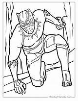 Marvel Black Panther Coloring Page sketch template