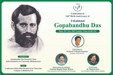 KISS-DU Observes 146th Birth Anniversary of Pandit Gopabandhu Das ...