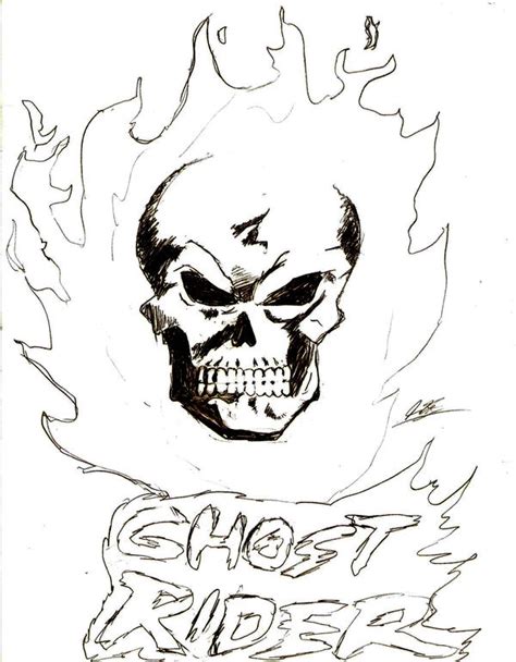 Ghost Rider-Skull by JohnSeppala on DeviantArt