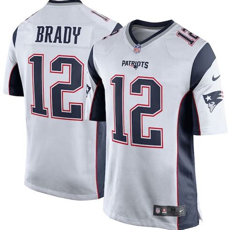 Youth New England Patriots Tom Brady Nike White Game Jersey - NFLShop.com