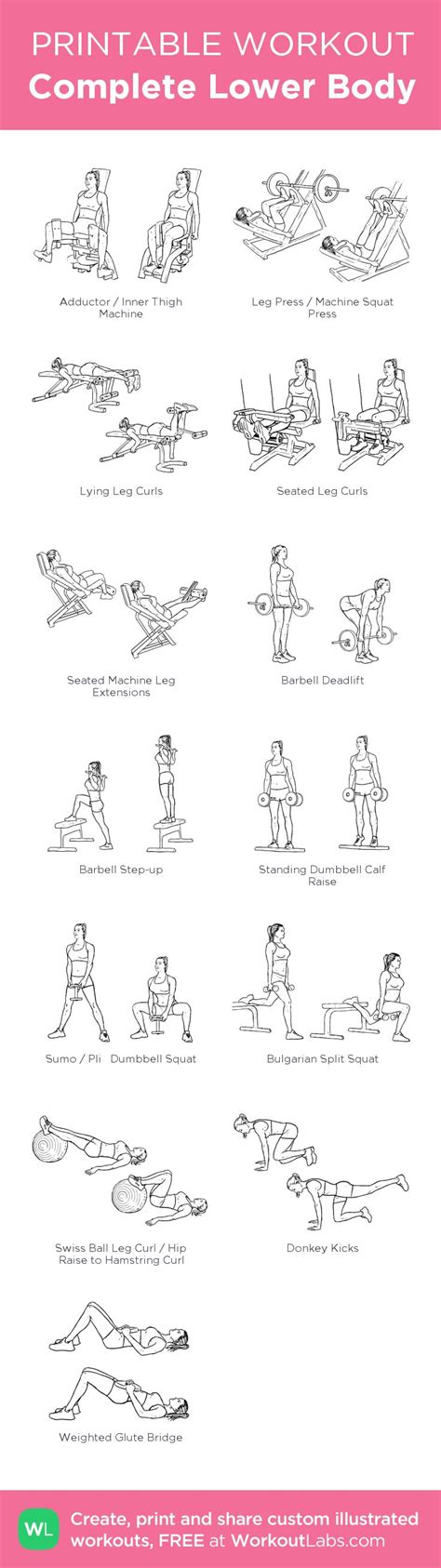 Best 25+ Lower body workouts ideas on Pinterest | Lower body challenge, Butt workouts and Glute ...