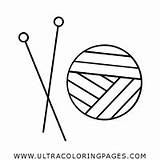 Knitting Coloring Pages  Ultra sketch template