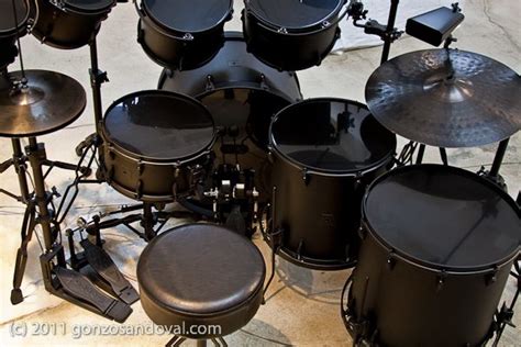 Flat Black Drums Set from Above | Drums, Pearl drums, Drums studio