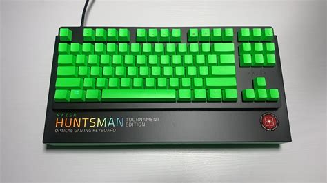 NEW Razer Huntsman Tournament Edition Green Caps Unboxing | ASMR - YouTube