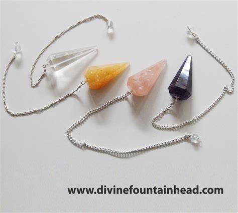 Crystal Pendulum (assorted) – Divine Fountainhead