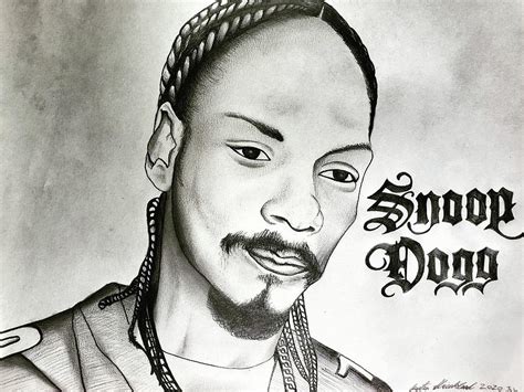 Snoop Dogg Pencil Portrait Drawing by Justin Strickland - Pixels