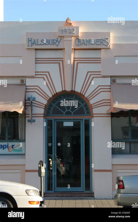 Art Deco Buildings, Napier Stock Photo - Alamy