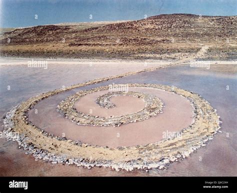 Spiral jetty, artwork by American artist Robert Smithson, 1970 Stock Photo - Alamy