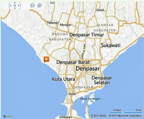 Location Map of Tanah Lot Temple Bali | Bali Weather Forecast and Bali ...