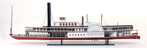 Buckeye Paddle Steamer,custom built,wooden,handcrafted,ready made,model liners,side wheeler ...