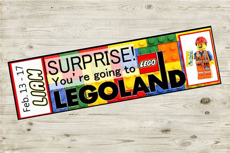 Free Printable Legoland Ticket - Printable Word Searches